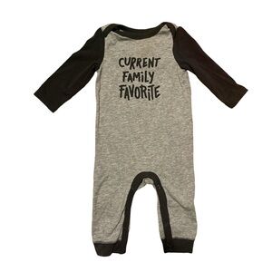 Cat & Jack L/S Romper Gray Size 6 months